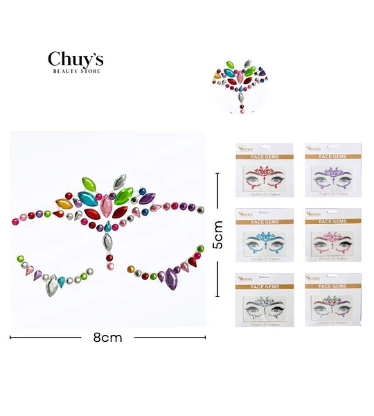 Stickers Faciales Brillantes