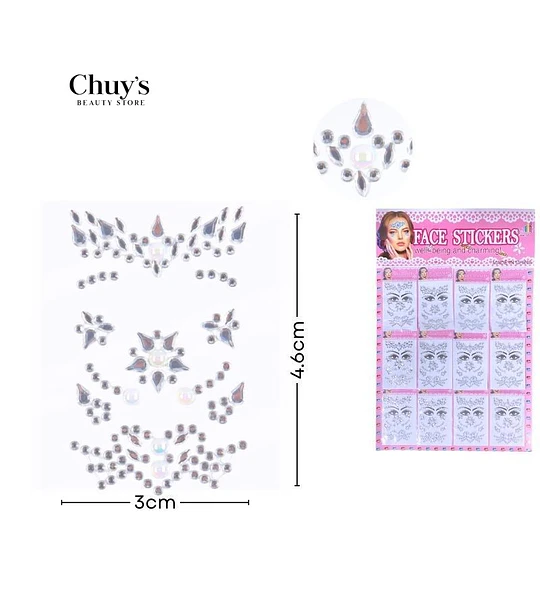 Stickers Faciales Brillantes