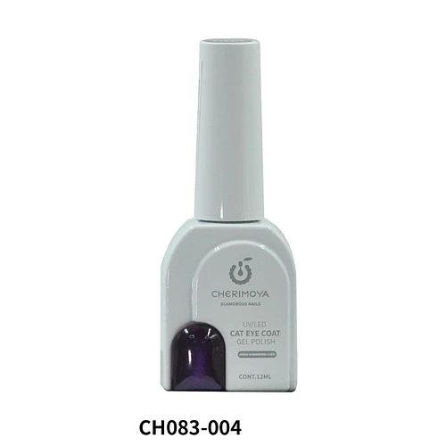 Esmalte Gel UV/LED Cat Eye Cherimoya Tono Púrpura Intenso Shimmer 12ml - Chuys Beautys | Chuy's Beautys
