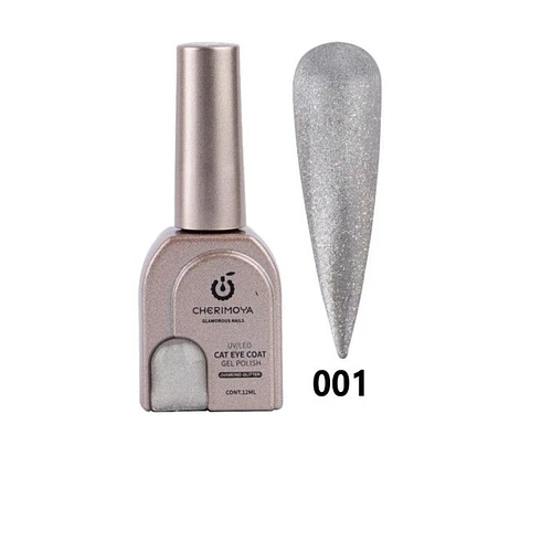 Esmalte Gel UV/LED Cat Eye Diamond Glitter Cherimoya Tono 001 - Chuys Beautys | Chuy's Beautys