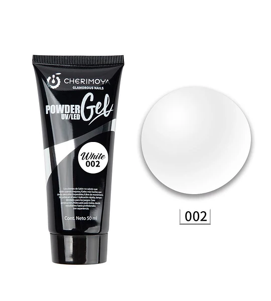 Gel en Polvo UV/LED Blanco 002 Cherimoya 50ml