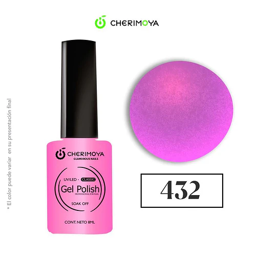 Gel Polish Classic UV/LED Soak Off 8ml Cherimoya 432 - Chuys Beautys | Chuy's Beautys