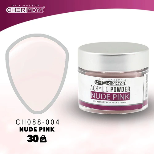 Acrílico en polvo Cherimoya Nude Pink CH088-004 30gr - Chuys Beautys | Chuy's Beautys