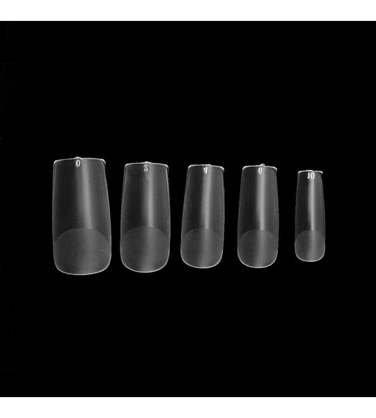 Set de 5 tips para uñas postizas transparentes Cherimoya