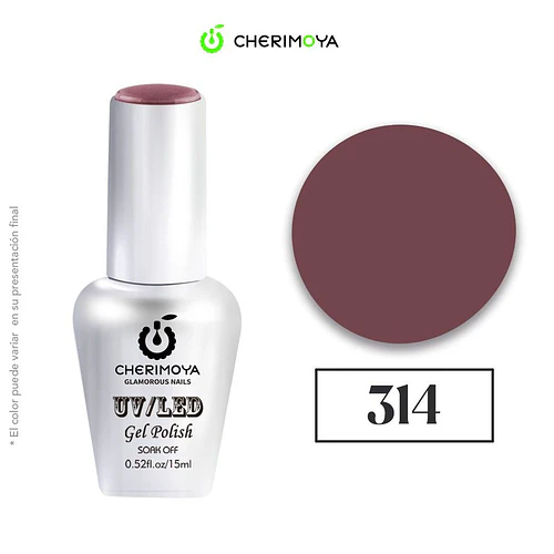 Esmalte Gel Polish UV/LED Cherimoya 314 Soak Off 15ml - Chuys Beautys | Chuy's Beautys