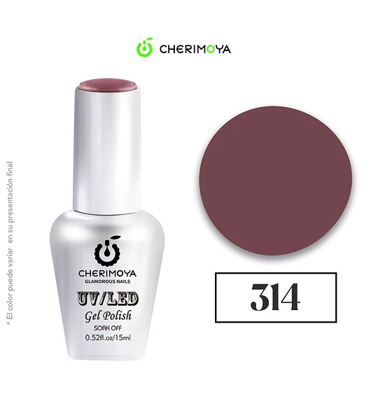Esmalte Gel Polish UV/LED Cherimoya 314 Soak Off 15ml