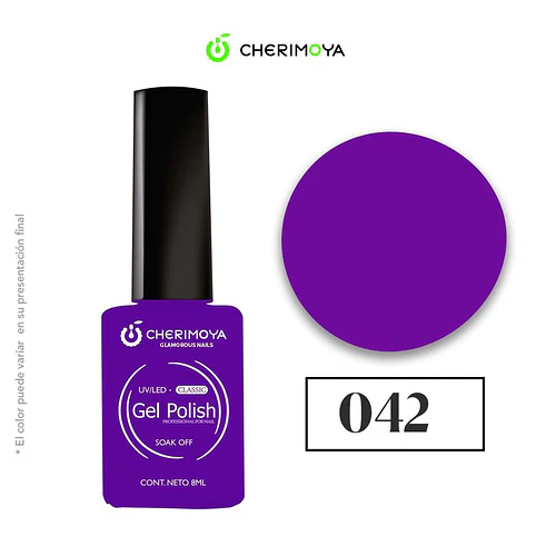 Gel Polish Cherimoya 042 Soak Off UV/LED 8ml - Chuys Beautys | Chuy's Beautys