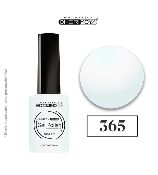 Esmalte Gel Polish Cherimoya 365 Soak Off 8ml