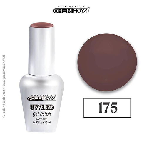 Esmalte Gel UV/LED Soak Off Cherimoya 175 15ml - Chuys Beautys | Chuy's Beautys