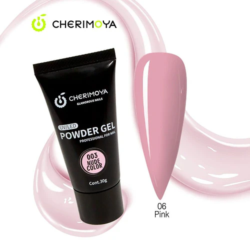 Gel en polvo UV/LED Cherimoya 003 Nude Color 30g - Chuys Beautys | Chuy's Beautys