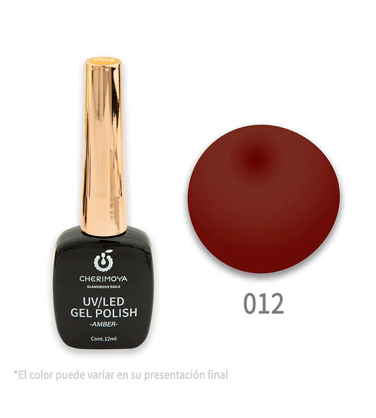 Esmalte Gel Polish UV/LED Cherimoya 012 Amber 12ml