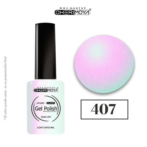 Gel Polish Classic UV/LED Soak Off 8ml Cherimoya 407 - Chuys Beautys | Chuy's Beautys