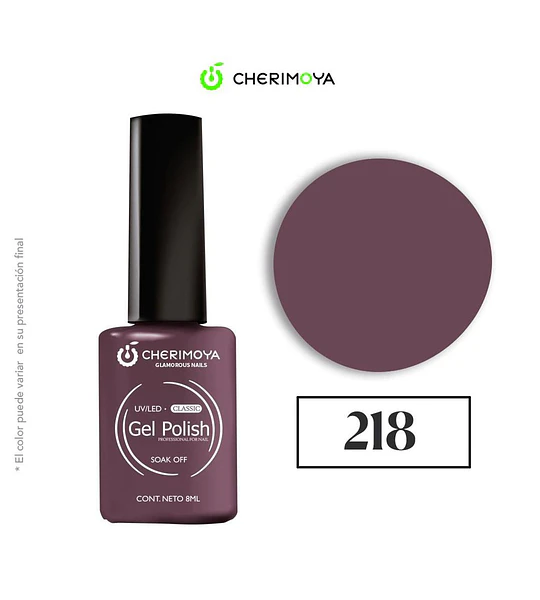 Gel Polish Classic 218 Soak Off Cherimoya 8ml