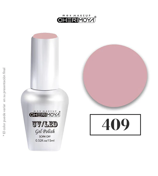 Esmalte Gel UV/LED Soak Off Cherimoya 409 15ml