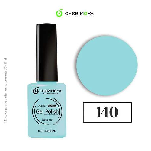Esmalte Gel Polish Classic 140 Celeste Cherimoya 8ml - Chuys Beautys | Chuy's Beautys