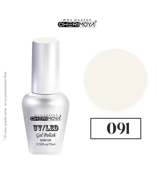 Esmalte Gel Polish UV/LED Cherimoya 091 Soak Off 15ml
