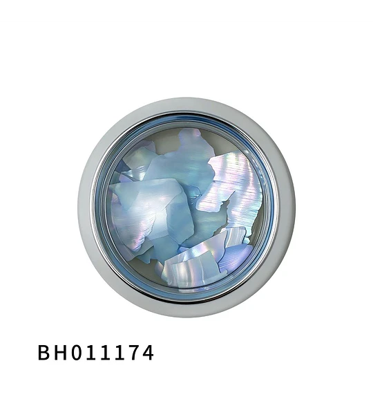 Láminas de nácar para uñas azul iridiscente BH011174