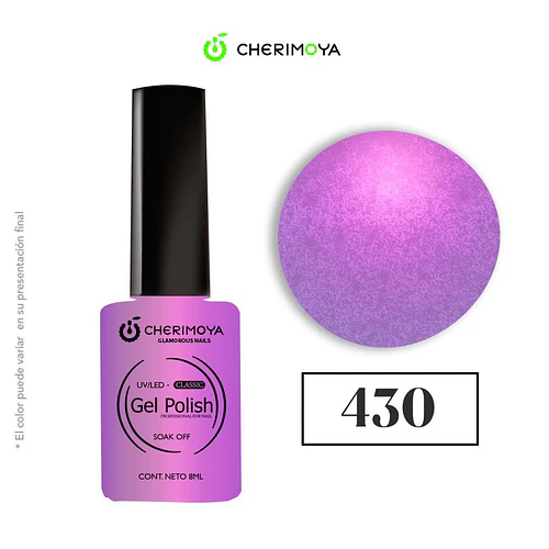 Gel Polish Clásico 430 Cherimoya UV/LED Soak Off 8ml - Chuys Beautys | Chuy's Beautys