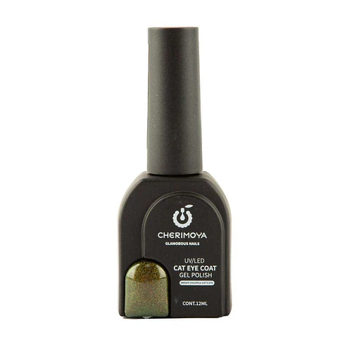 Esmalte Gel Cat Eye UV/LED Cherimoya 12ml Verde Oscuro - Chuys Beautys | Chuy's Beautys