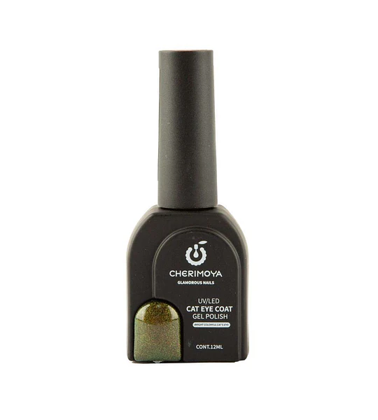 Esmalte Gel Cat Eye UV/LED Cherimoya 12ml Verde Oscuro