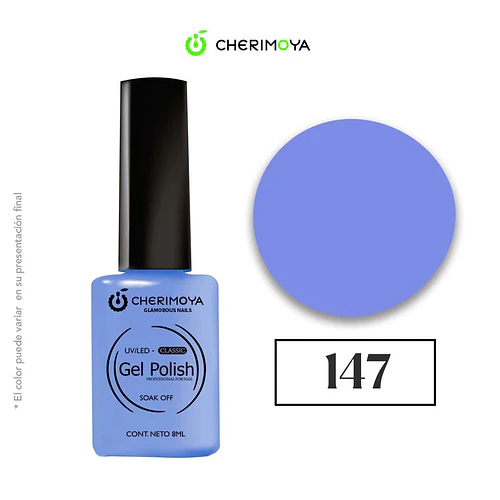 Gel Polish Cherimoya Classic 147 UV/LED Soak Off 8ml - Chuys Beautys | Chuy's Beautys