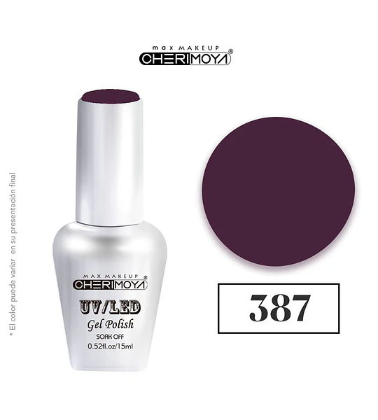 Esmalte Gel UV/LED Cherimoya Soak Off 387 15ml