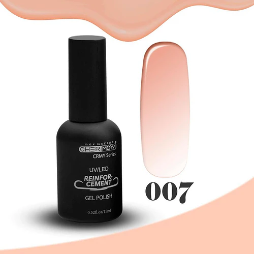 Esmalte Gel UV/LED Cherimoya Refuerzo 007 15ml - Chuys Beautys | Chuy's Beautys