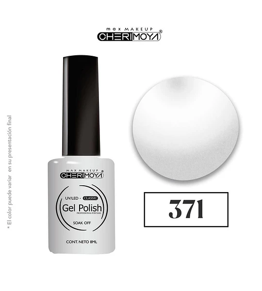 Gel Polish Classic Soak Off 371 Blanco 8ml Cherimoya