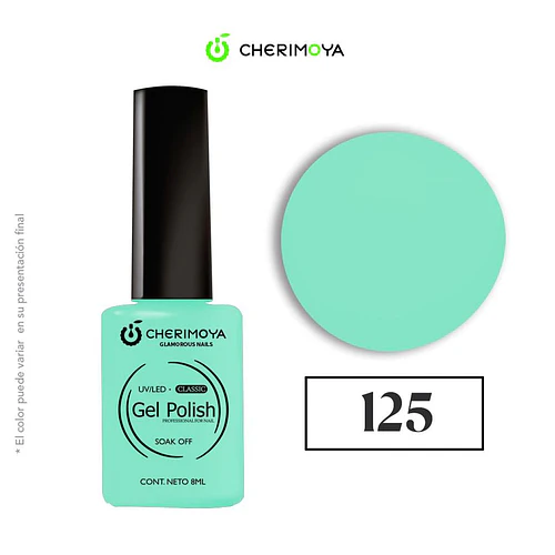 Esmalte Gel Polish Classic 125 Menta Cherimoya 8ml - Chuys Beautys | Chuy's Beautys