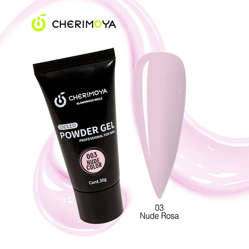 Gel en Polvo para Uñas Cherimoya 003 Nude Color UV/LED - Chuys Beautys | Chuy's Beautys