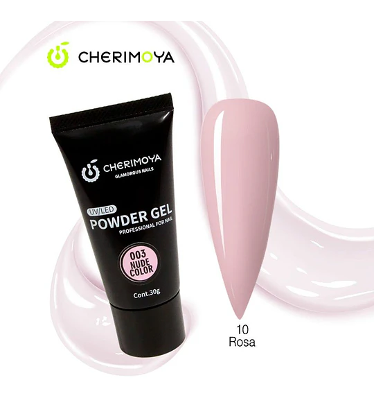 Gel en Polvo UV/LED Cherimoya 003 Nude Color Profesional para Uñas 30g