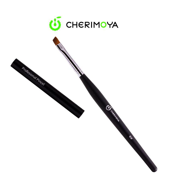 Pincel plano para gel Cherimoya profesional 6#