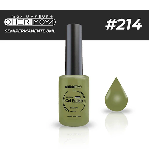 Esmalte Semipermanente Gel Polish 8ml #214 Cherimoya - Chuys Beautys | Chuy's Beautys