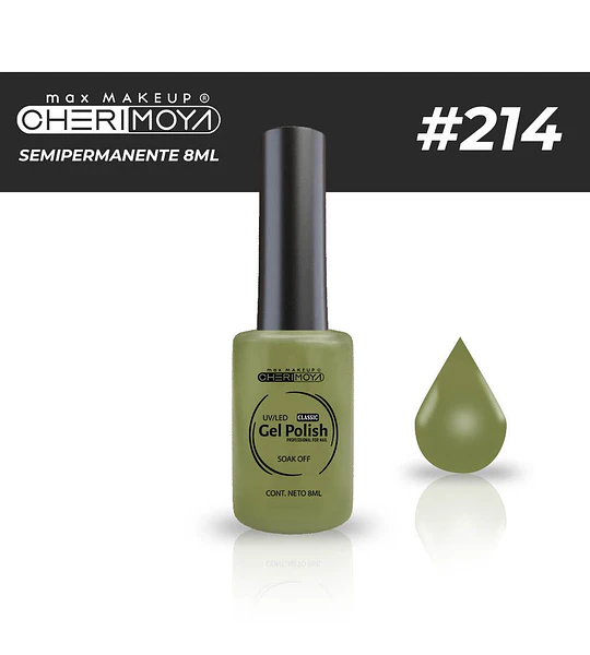 Esmalte Semipermanente Gel Polish 8ml #214 Cherimoya