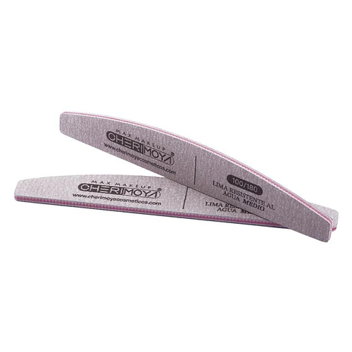 Lima de uñas doble cara Cherimoya 100/180 resistente al agua - Chuys Beautys | Chuy's Beautys