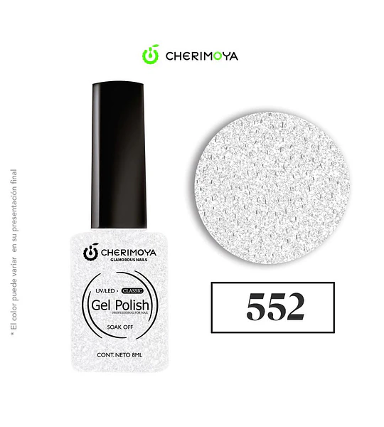 Gel Polish Classic UV/LED Cherimoya 552 Blanco Brillante 8ml
