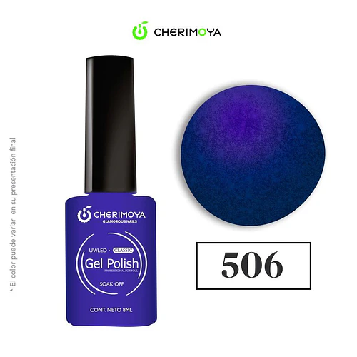 Gel Polish Cherimoya 506 UV/LED Classic Soak Off 8ml - Chuys Beautys | Chuy's Beautys