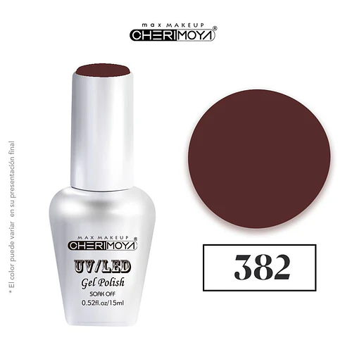 Esmalte Gel UV/LED Soak Off 382 Cherimoya 15ml - Chuys Beautys | Chuy's Beautys