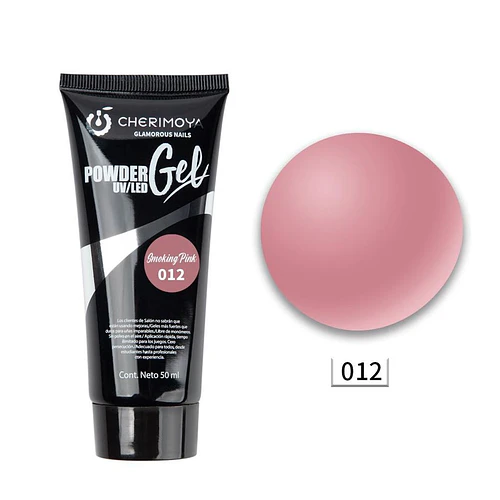 Gel en Polvo UV/LED Smoking Pink 012 Cherimoya 50 ml - Chuys Beautys | Chuy's Beautys