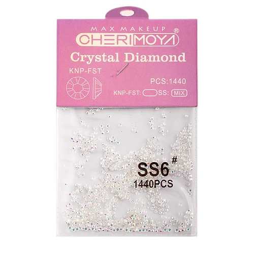 Cristales de diamante para uñas Cherimoya SS6 1440 piezas - Chuys Beautys | Chuy's Beautys