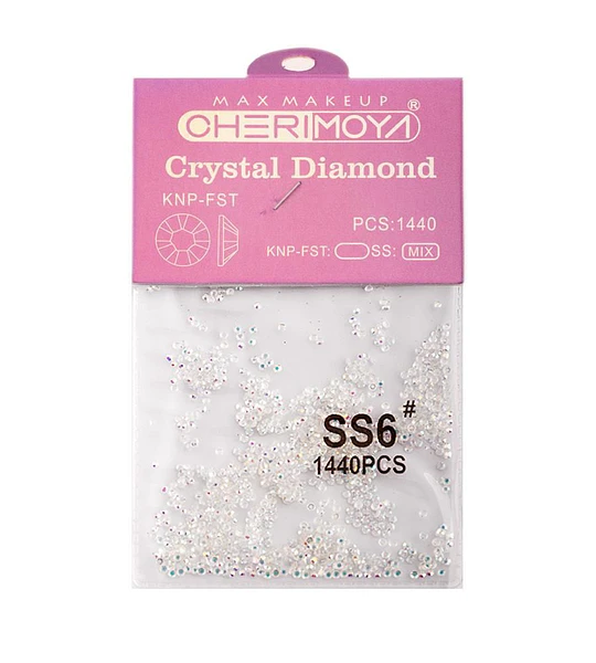 Cristales de diamante para uñas Cherimoya SS6 1440 piezas