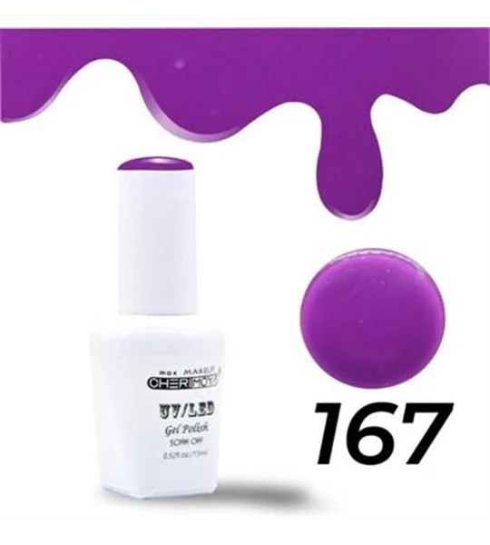Esmalte Gel UV/LED Soak Off 167 Morado Cherimoya