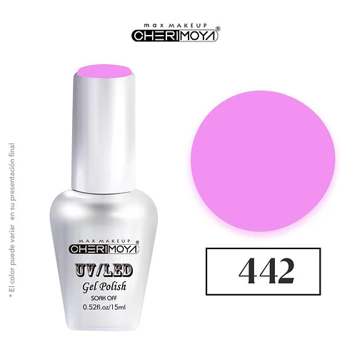 Esmalte Gel Polish UV/LED Cherimoya 442 Soak Off 15ml - Chuys Beautys | Chuy's Beautys