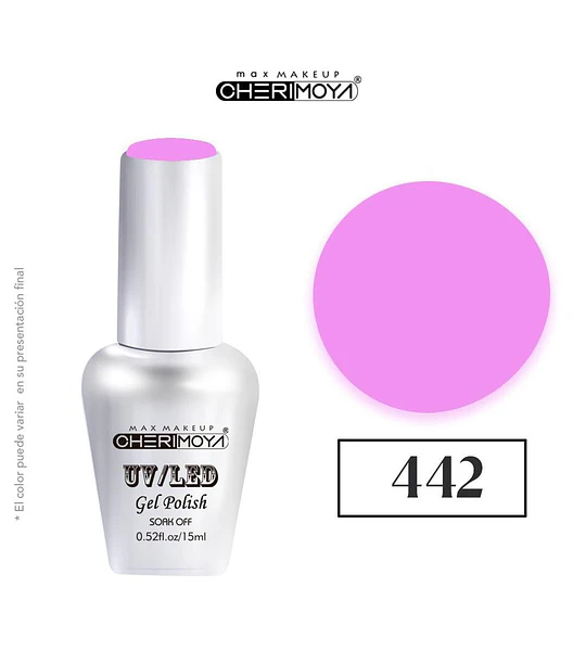 Esmalte Gel Polish UV/LED Cherimoya 442 Soak Off 15ml