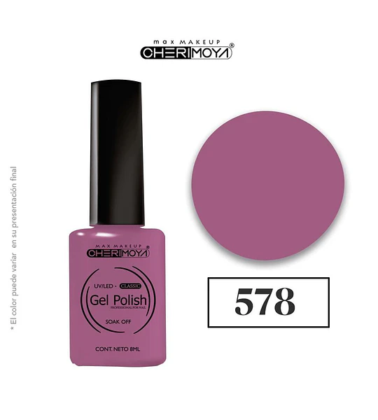 Esmalte Gel Polish Classic 578 Cherimoya Max Makeup