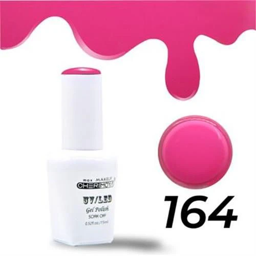 Esmalte Gel UV/LED Soak Off 164 Rosa Intenso Cherimoya 7.5ml - Chuys Beautys | Chuy's Beautys