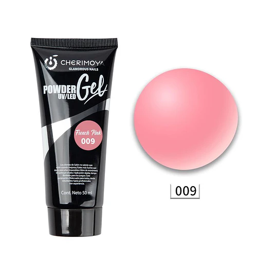 Gel Powder UV/LED French Pink 009 Cherimoya 50 ml - Chuys Beautys | Chuy's Beautys