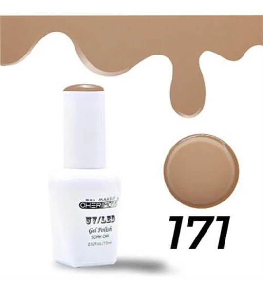 Esmalte Gel Uv/Led Soak Off Cherimoya Tono 171 15ml