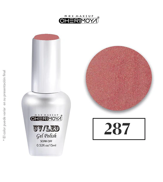 Esmalte Gel UV/LED Cherimoya Soak Off 287 15ml