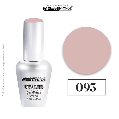 Esmalte Gel UV/LED Cherimoya 093 Soak Off 15ml - Chuys Beautys | Chuy's Beautys